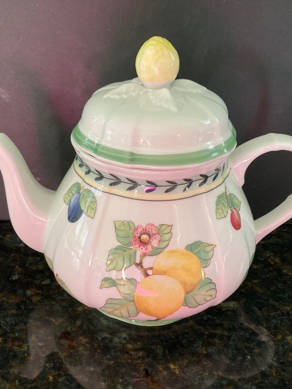 Villeroy & Boch French Garden Fleurence Porcelain Teapot/$370 RETAIL/NEW!!!